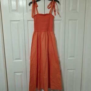 COS Tie Strap Smocked Dress